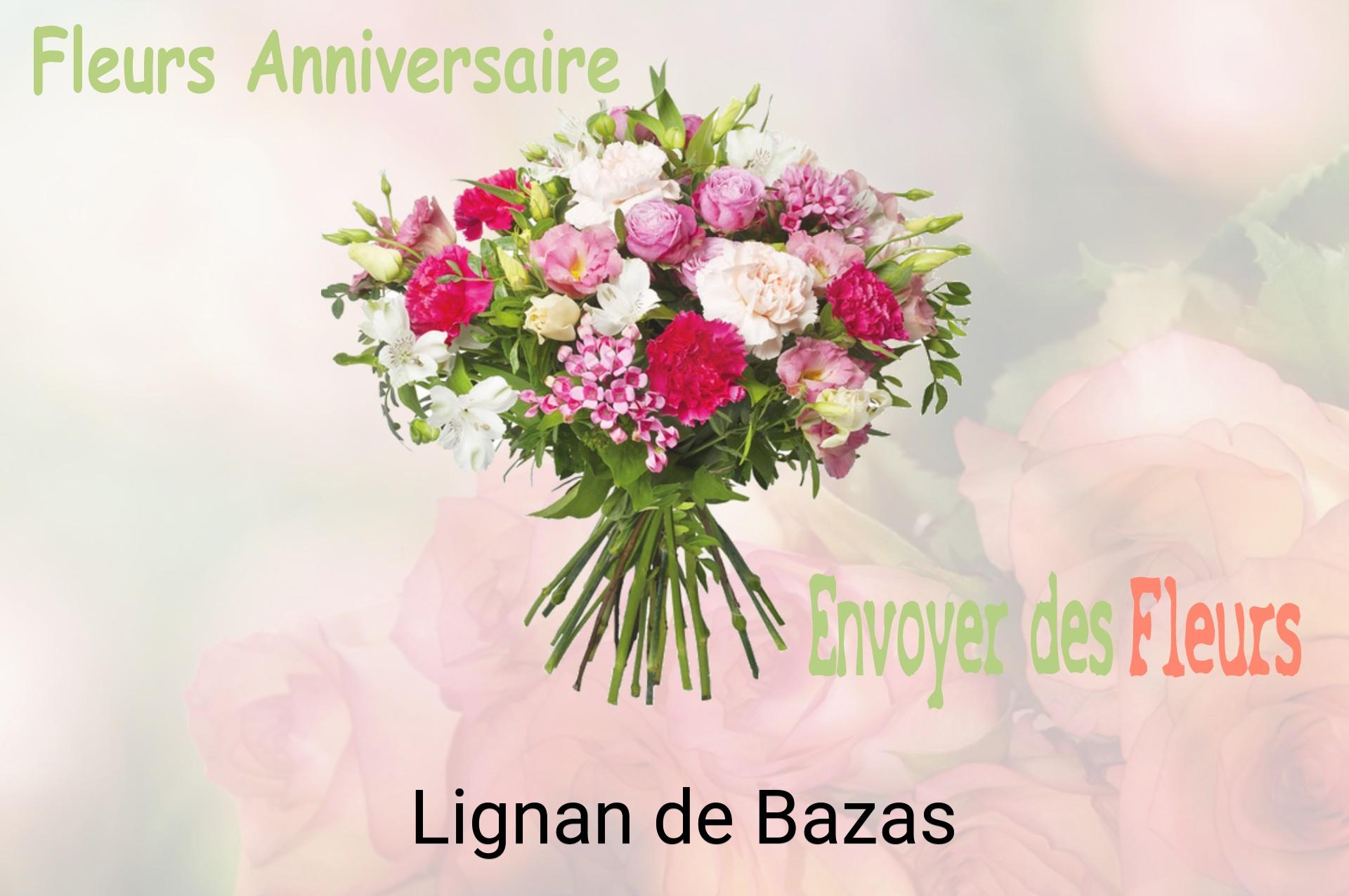 Bouquet de fleurs d’anniversaire livré à Lignan-de-Bazas
