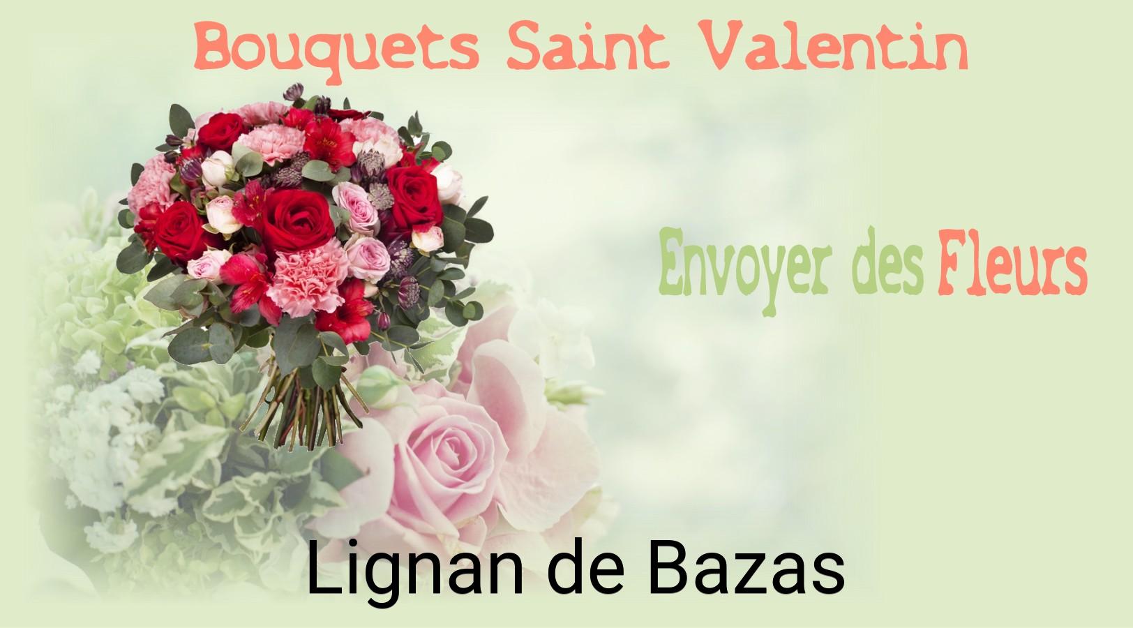 Roses de Saint-Valentin livrées à Lignan-de-Bazas